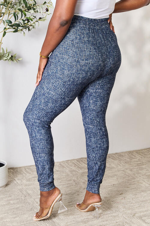 LOVEIT Heathered Drawstring Leggings with Pockets - AllIn Computer