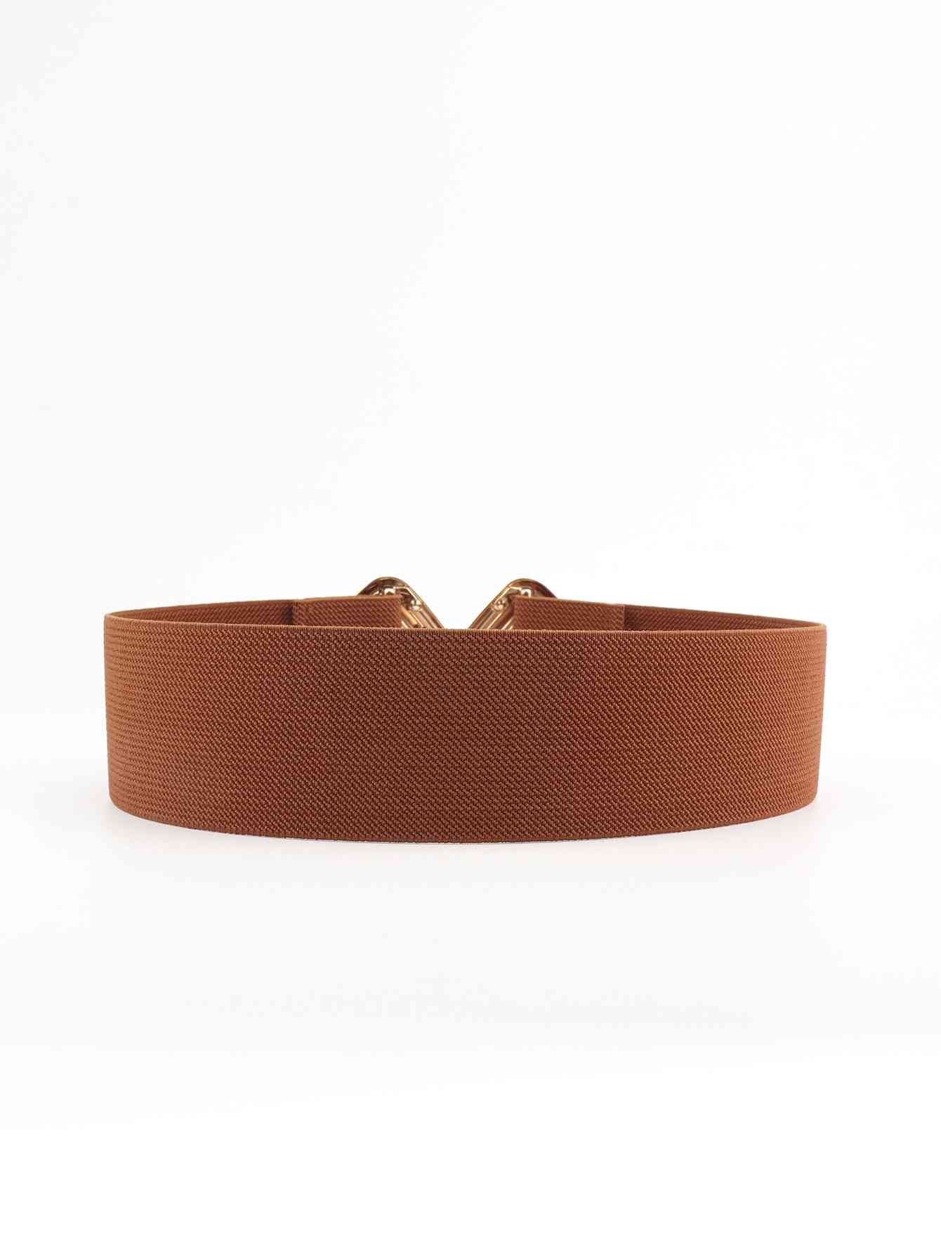 Geometric Buckle Elastic Wide Belt - AllIn Computer