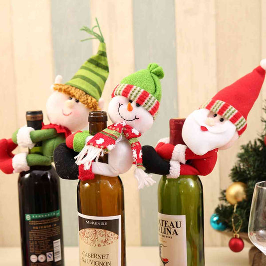 Christmas Gnome Wine Bottle Decoration - AllIn Computer