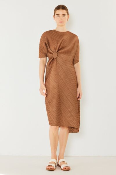 Marina West Swim Pleated Dolman Sleeve Dress - AllIn Computer