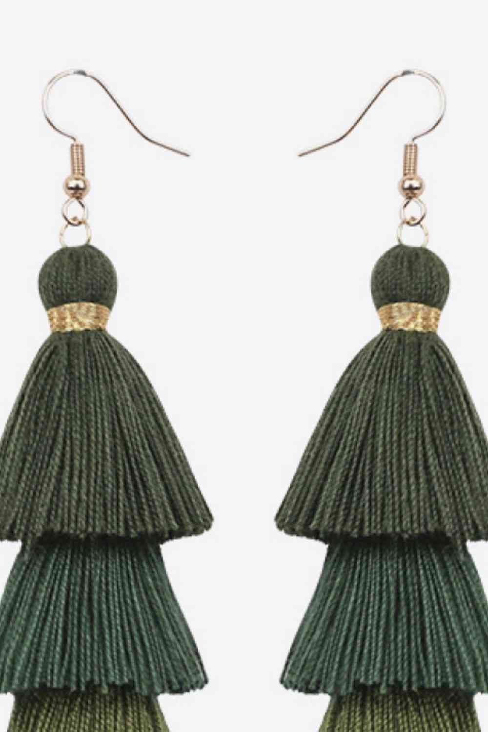 Layered Tassel Earrings - AllIn Computer