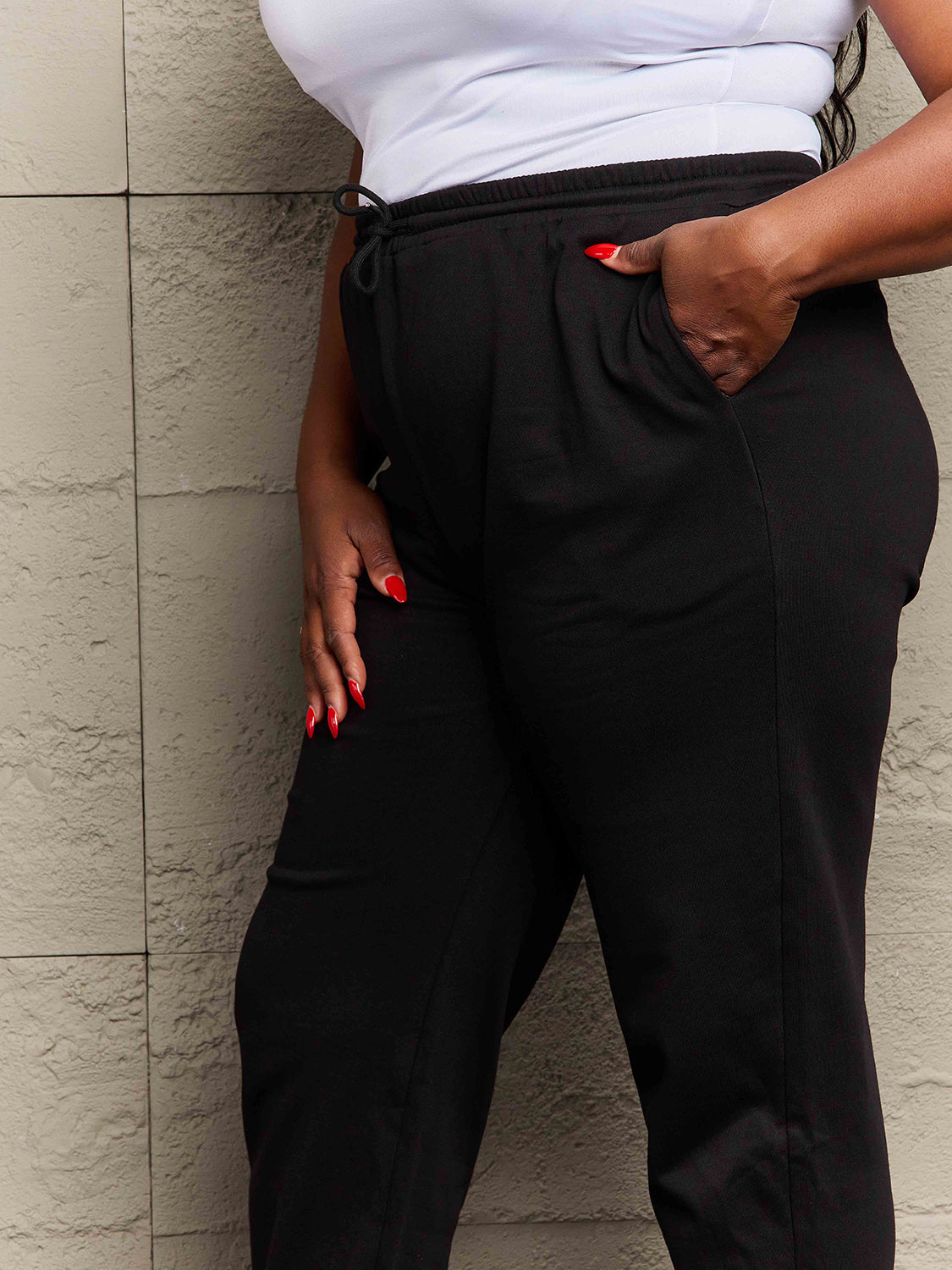 Simply Love Full Size Drawstring Sweatpants - AllIn Computer
