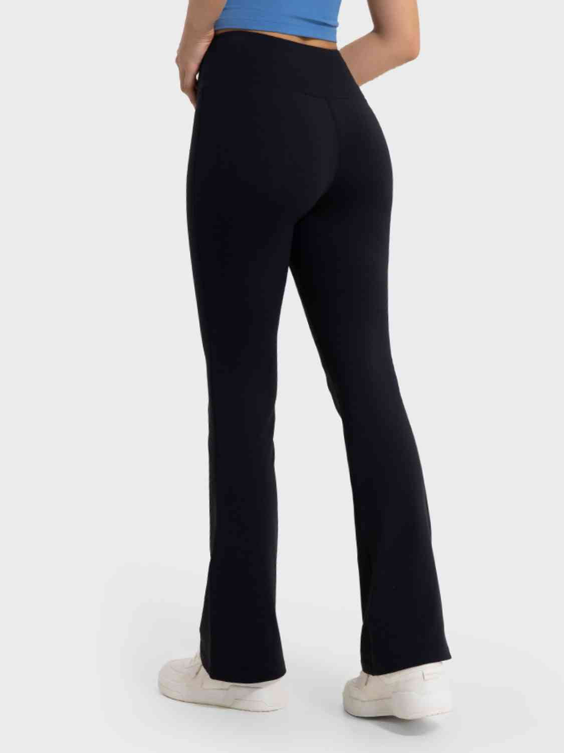 Wide Waistband Bootcut Sport Pants - AllIn Computer