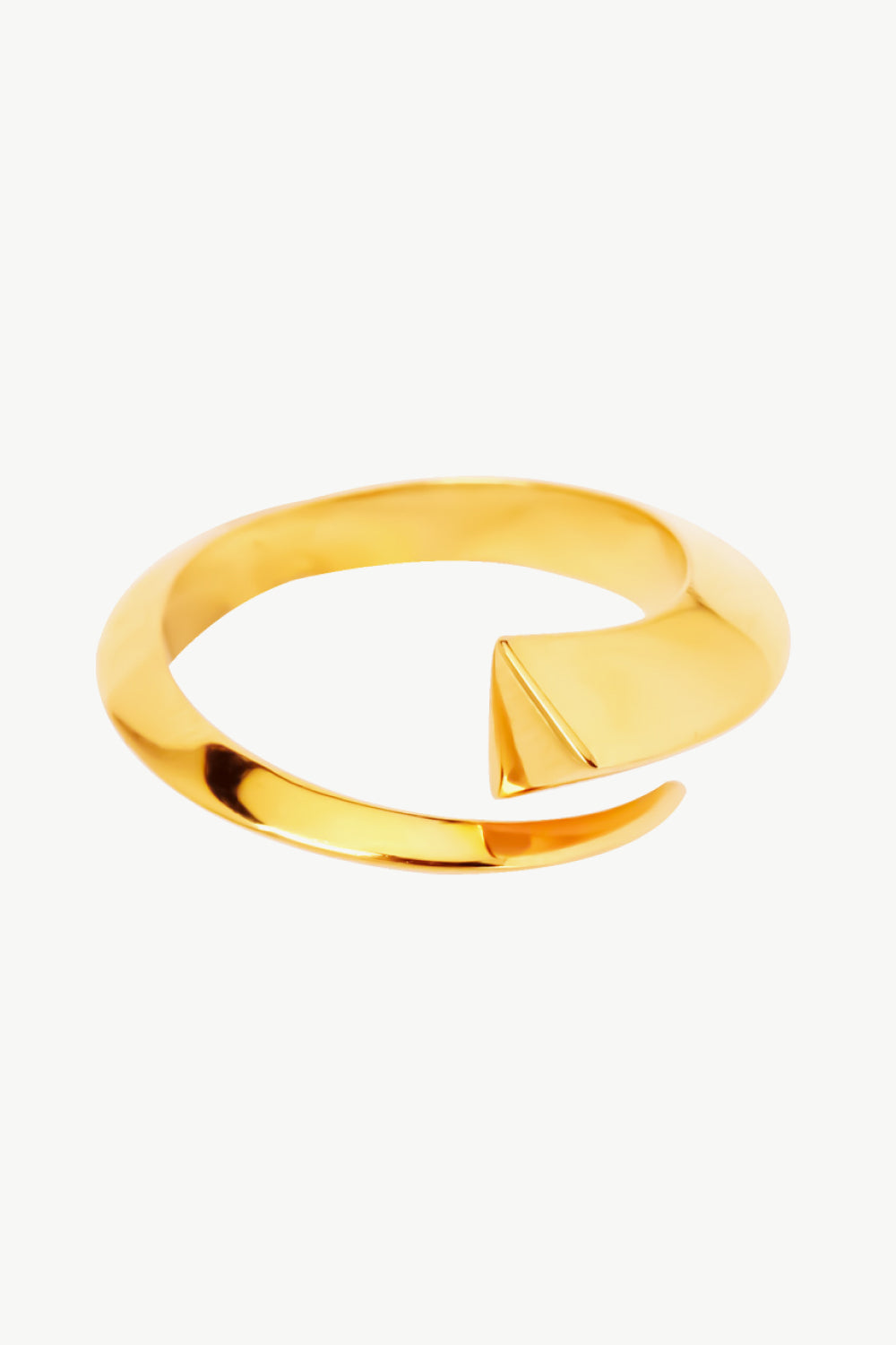 18K Gold-Plated Copper Bypass Ring - AllIn Computer