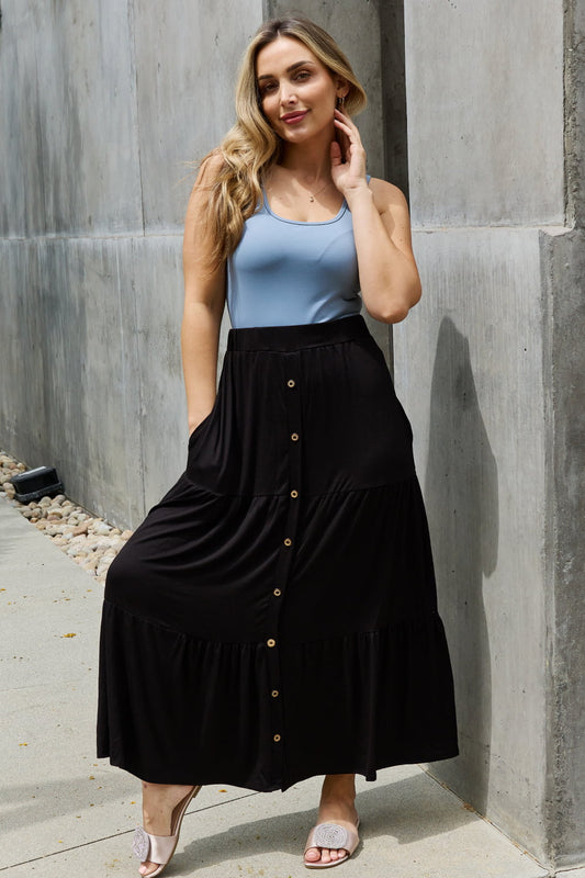 Heimish So Easy Full Size Solid Maxi Skirt - AllIn Computer