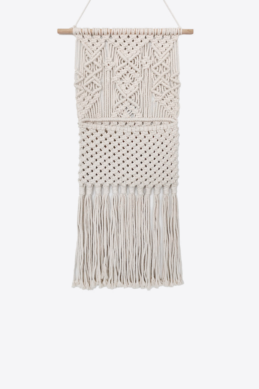 Macrame Hanging Wall Storage Pocket - AllIn Computer