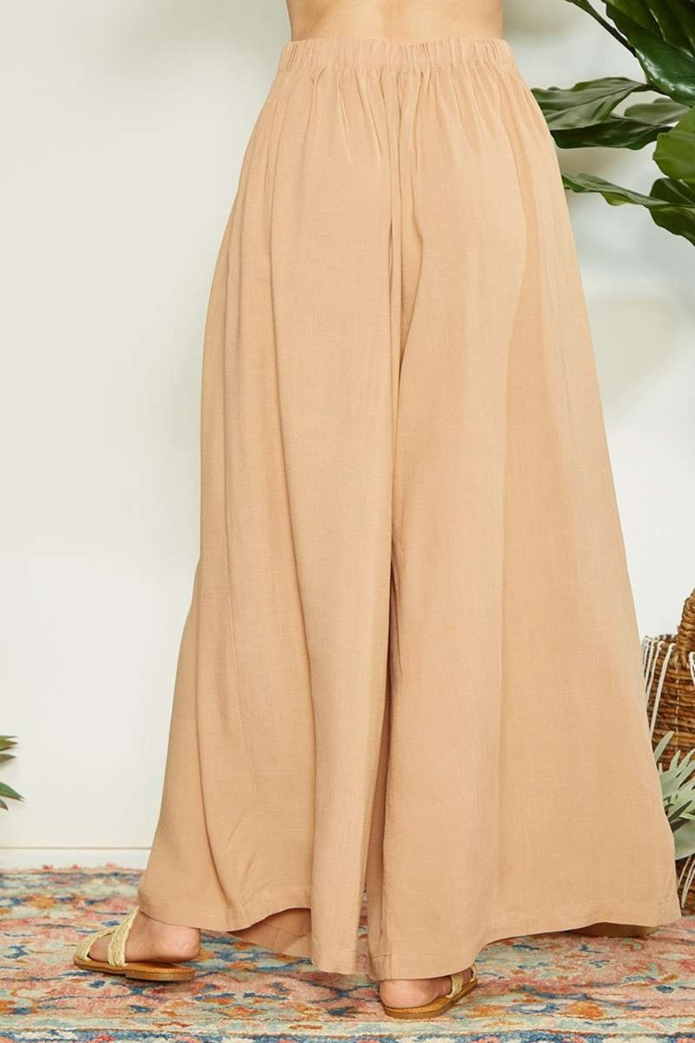 Mittoshop Wrap Pleating Detail Wide Leg Pants - AllIn Computer
