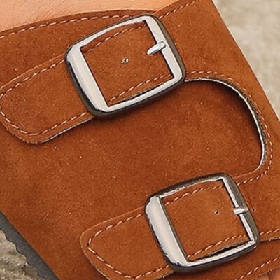 Metal Buckle Open Toe Sandals - AllIn Computer