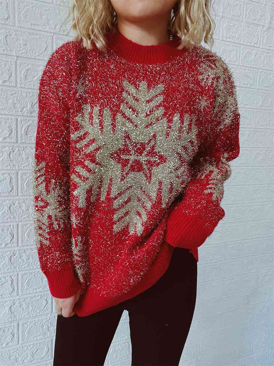 Christmas Element Round Neck Sweater - AllIn Computer