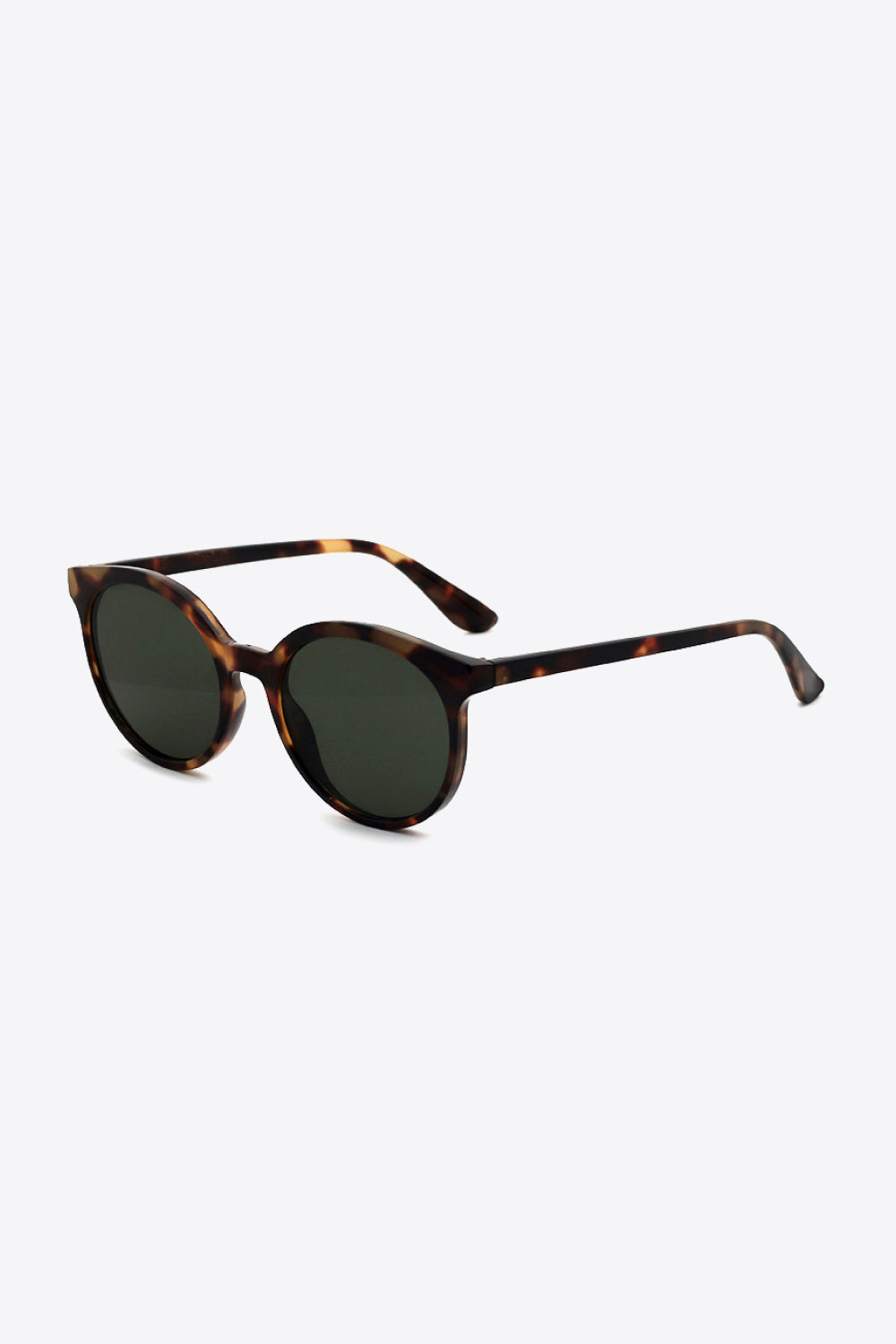Tortoiseshell Round Polycarbonate Sunglasses - AllIn Computer