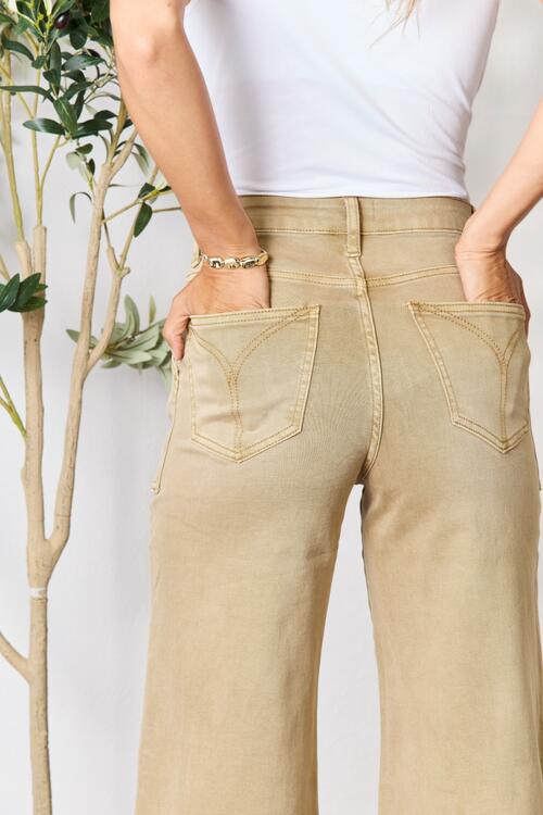 BAYEAS Raw Hem Wide Leg Jeans - AllIn Computer