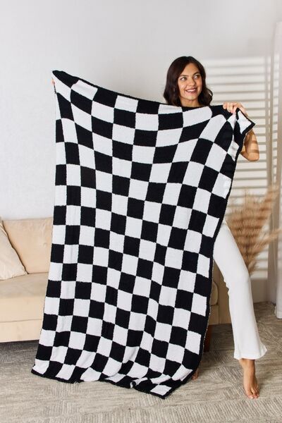 Cuddley Checkered Decorative Throw Blanket - AllIn Computer