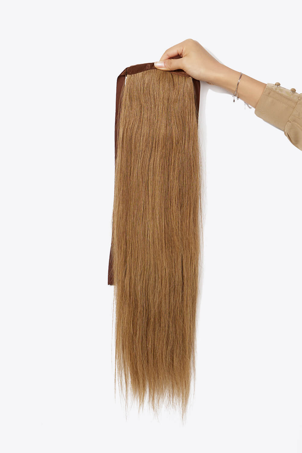 24" 130g #10 Ponytail Straight Human Hair - AllIn Computer