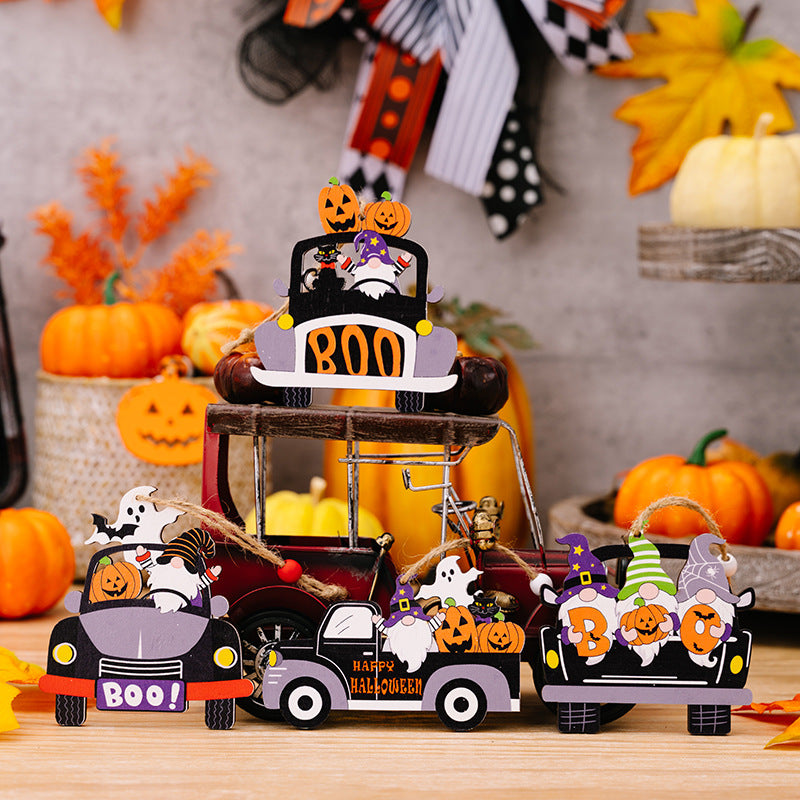 4-Piece Halloween Element Car-Shape Hanging Widgets - AllIn Computer