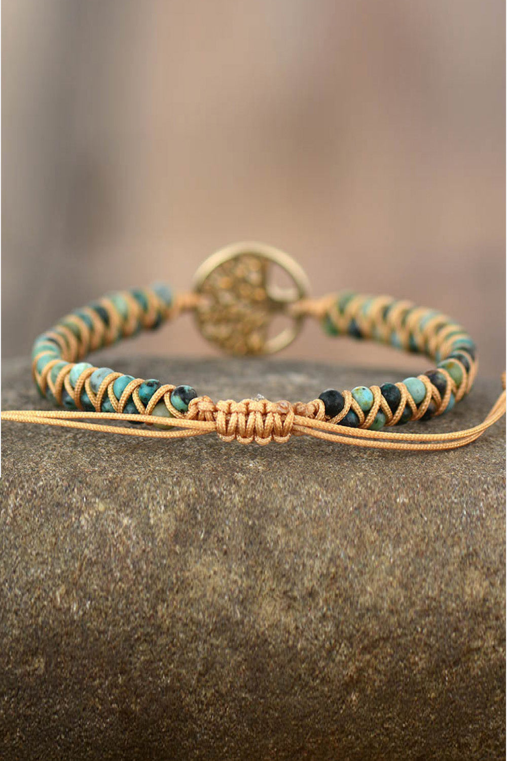 Handmade Tree Shape Beaded Copper Bracelet - AllIn Computer