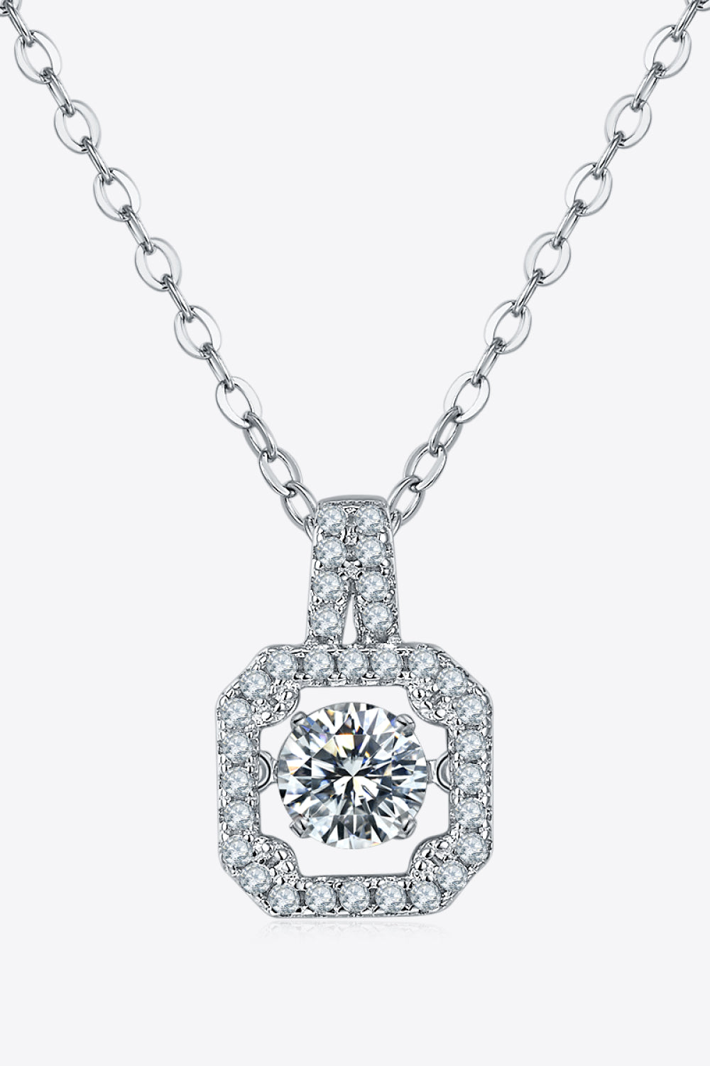 Adored Moissanite 925 Sterling Silver Necklace - AllIn Computer