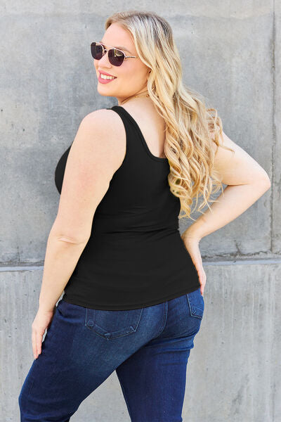 Basic Bae Full Size Square Neck Wide Strap Tank - AllIn Computer