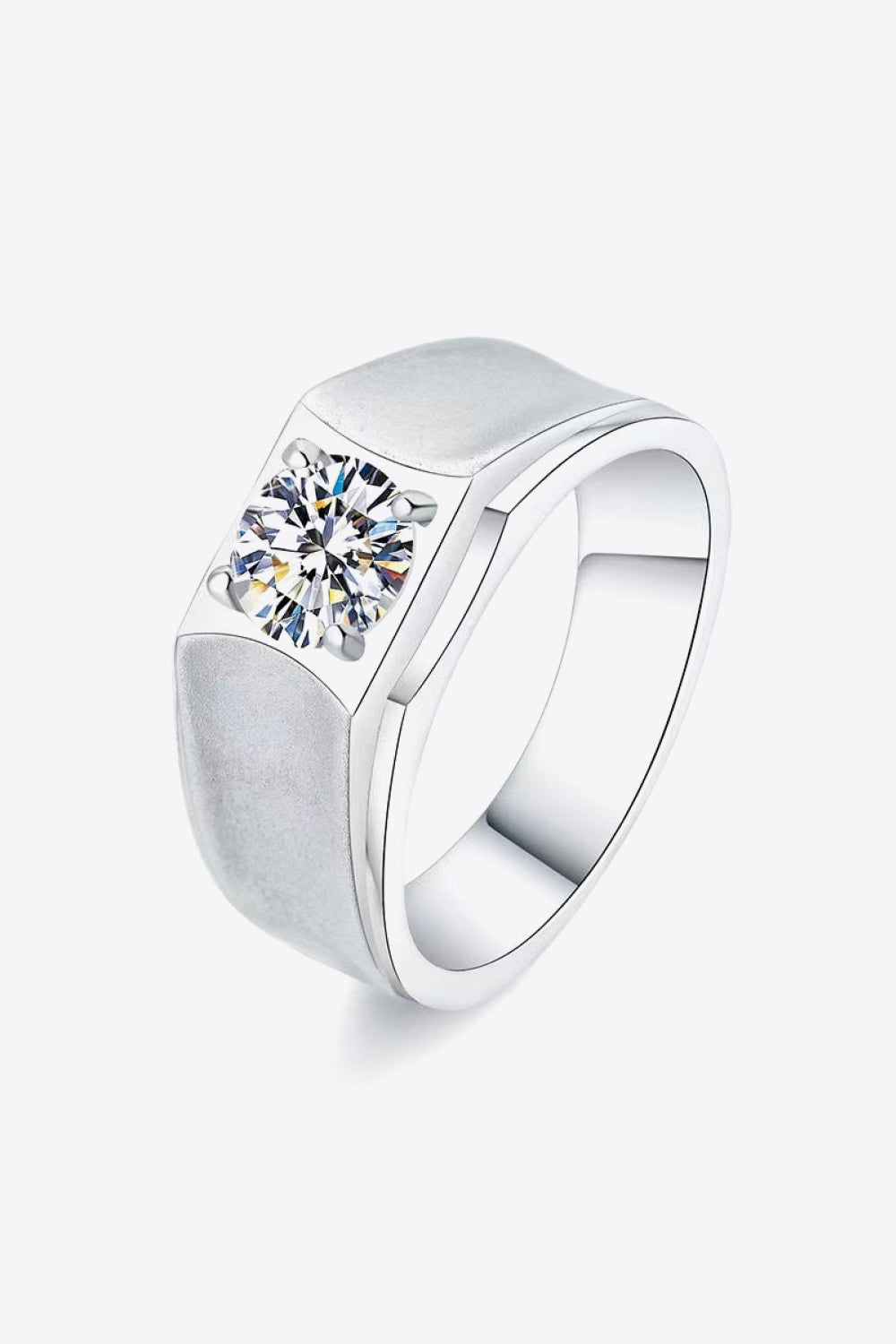 1 Carat Moissanite Wide Band Ring - AllIn Computer