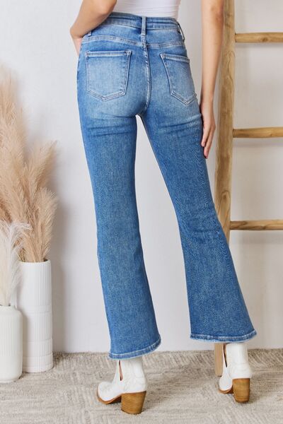 RISEN Full Size High Rise Ankle Flare Jeans - AllIn Computer