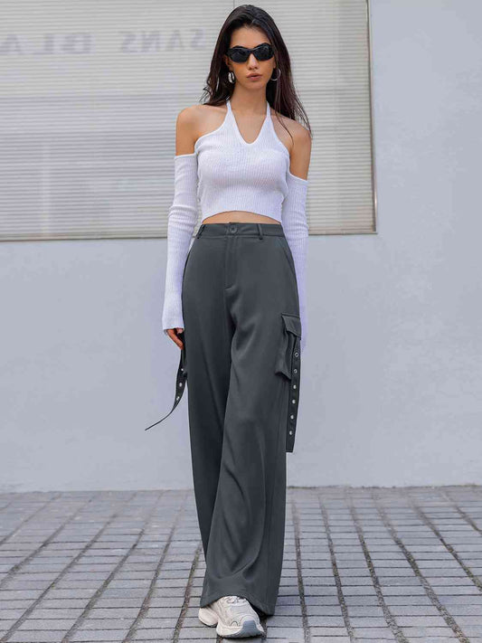 Wide Leg Cargo Pants - AllIn Computer
