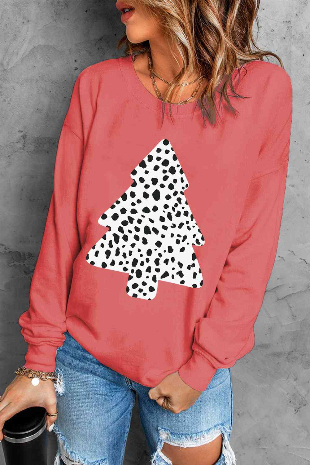 Christmas Tree Graphic Sweatshirt - AllIn Computer