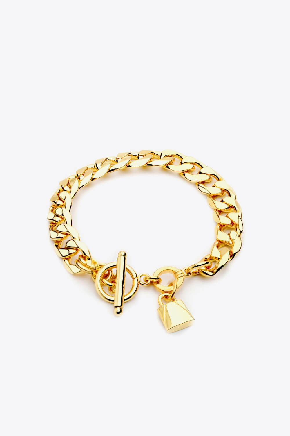 Lock Charm Toggle Clasp Bracelet - AllIn Computer