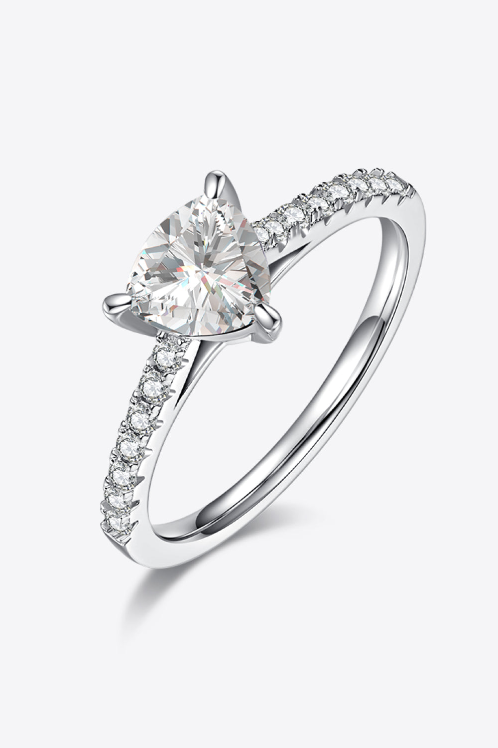 1 Carat Moissanite Triangle 925 Sterling Silver Ring - AllIn Computer