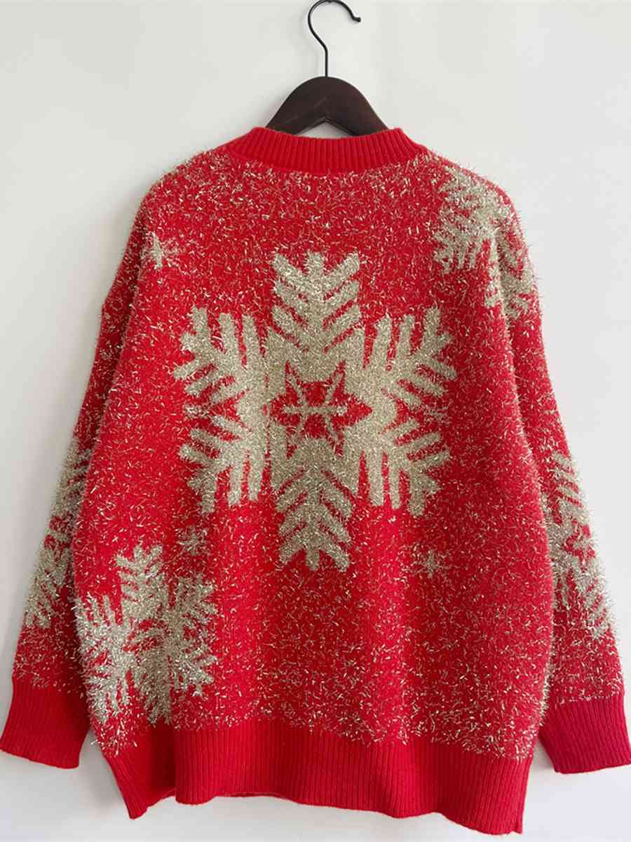 Christmas Element Round Neck Sweater - AllIn Computer