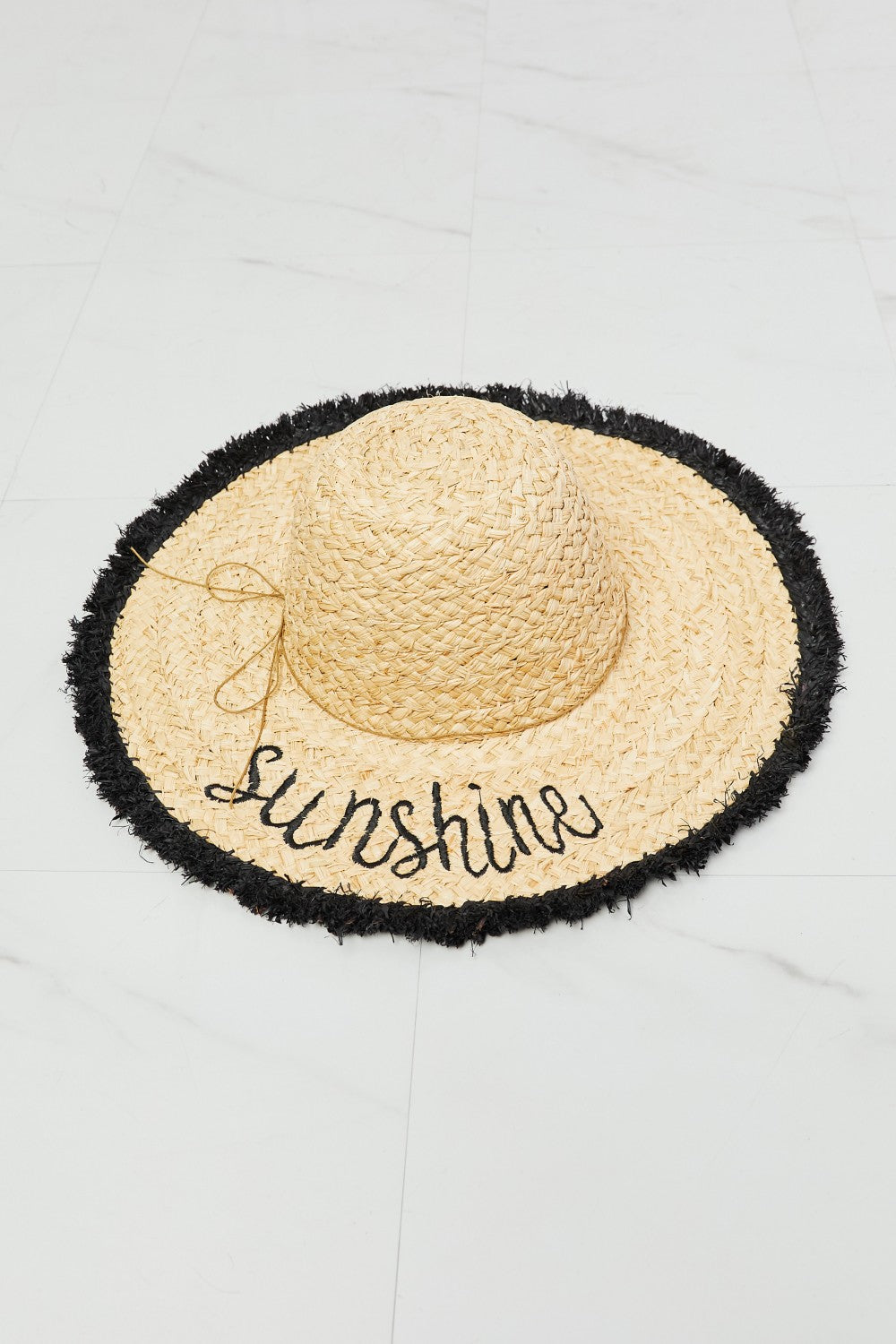 Fame Sunshine Straw Fringe Hat - AllIn Computer