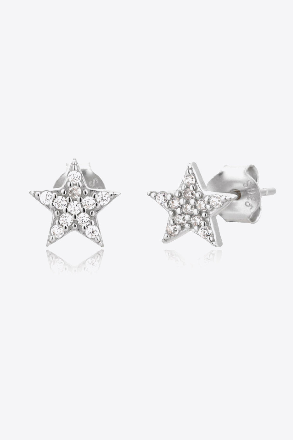 Zircon Decor Star Stud Earrings - AllIn Computer