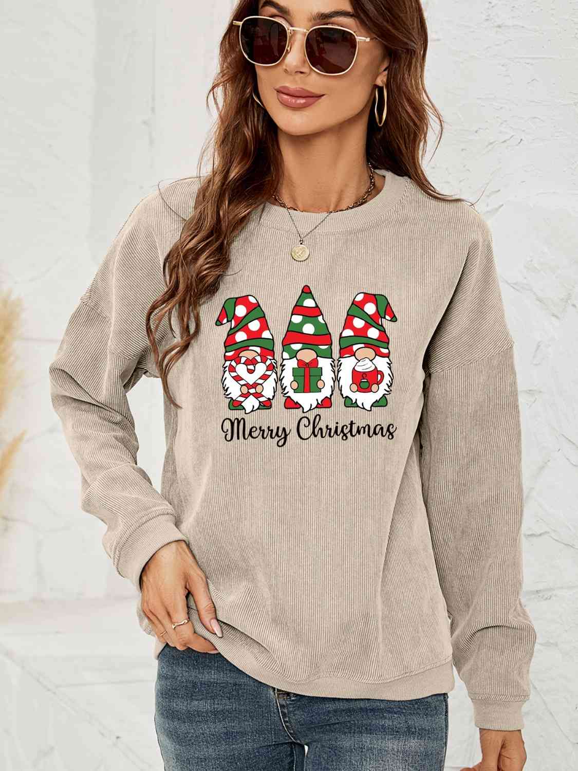 MERRY CHRISTMAS Graphic Sweatshirt - AllIn Computer