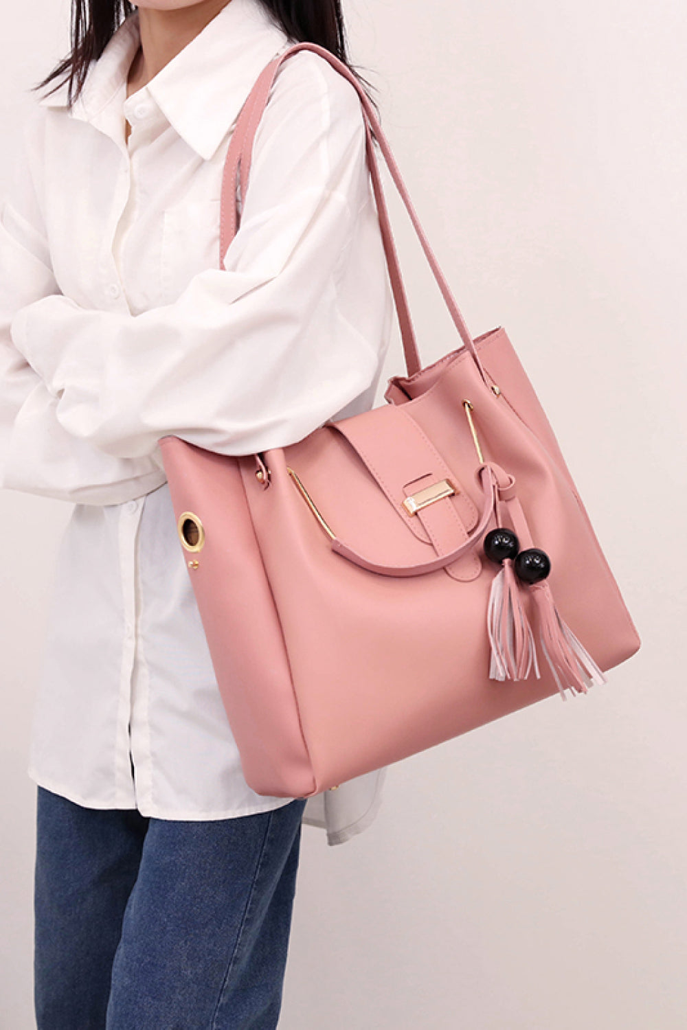 2-Piece PU Leather Bag Set - AllIn Computer