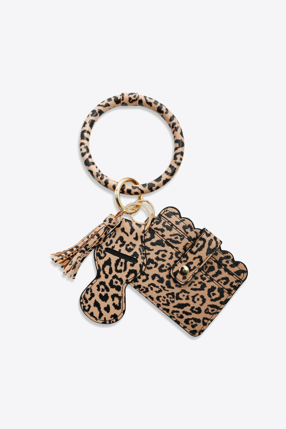 PU Wristlet Keychain with Card Holder - AllIn Computer