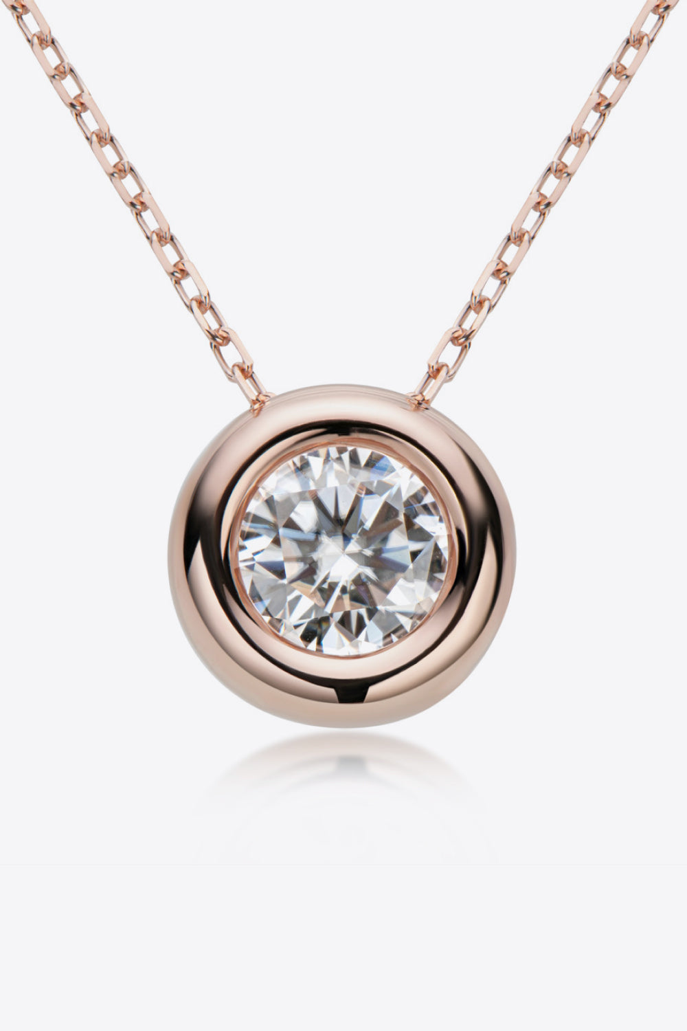 Adored 1 Carat Moissanite Pendant 925 Sterling Silver Necklace - AllIn Computer