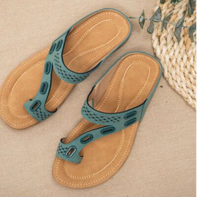 PU Leather Open Toe Sandals - AllIn Computer