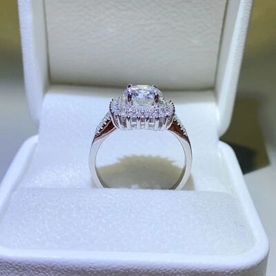 2 Carat Moissanite 925 Sterling Silver Ring - AllIn Computer