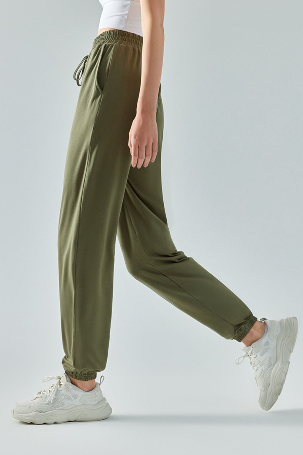 Tie Waist Sports Pants - AllIn Computer