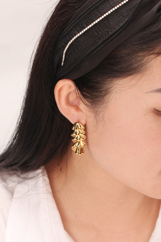 So Gorgeous 18K Gold-Plated Rhinestone Earrings - AllIn Computer