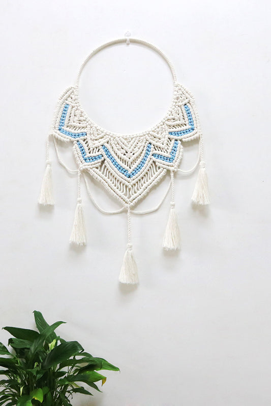 Macrame Hanging Wall Piece with Tassel - AllIn Computer