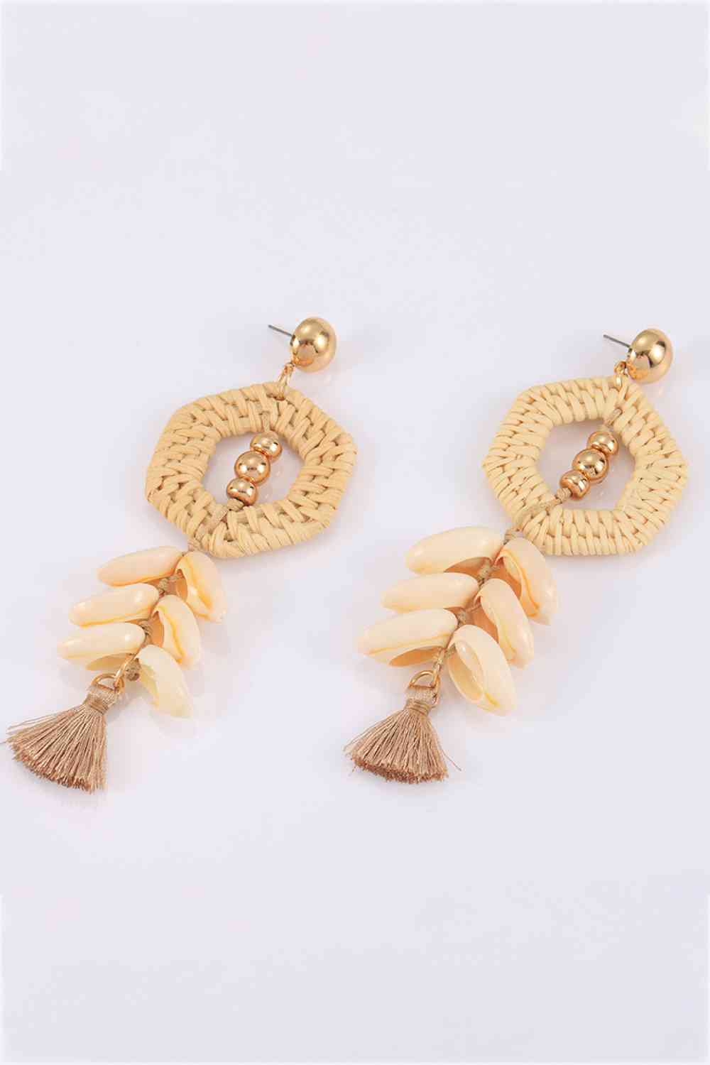 Tassel Shell Copper Earrings - AllIn Computer