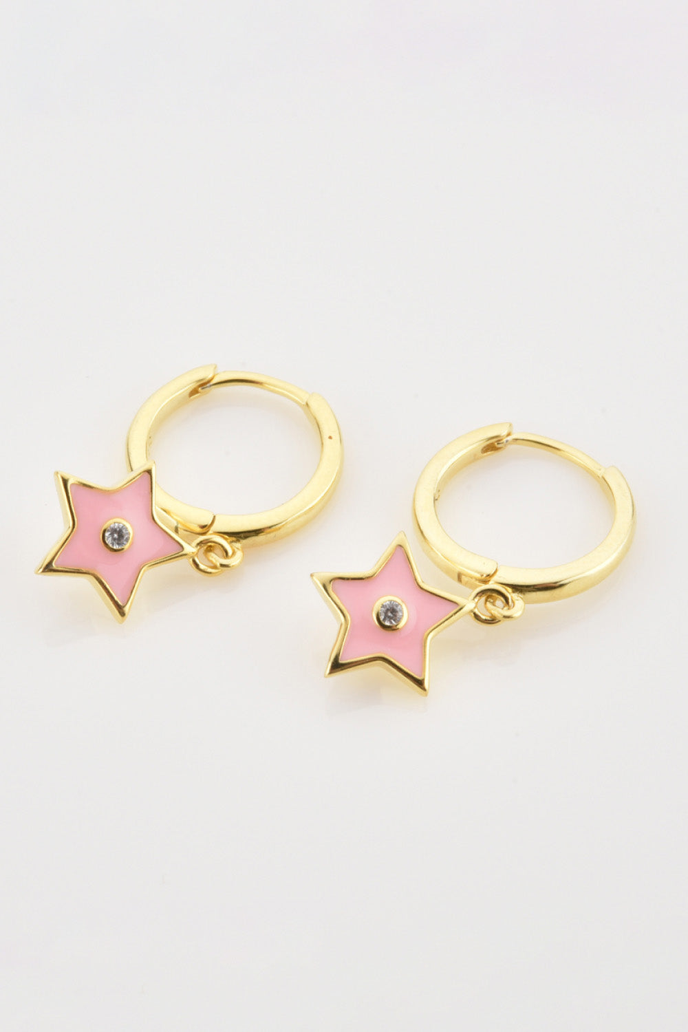 Zircon 925 Sterling Silver Star Drop Earrings - AllIn Computer