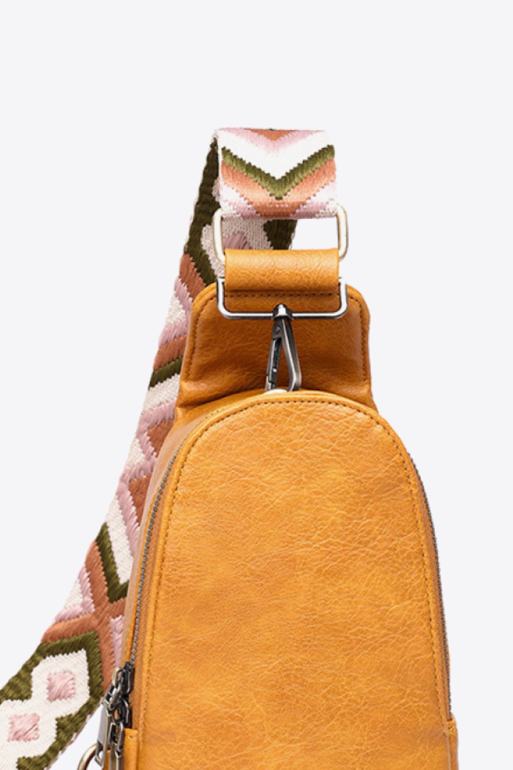 Random Pattern Adjustable Strap PU Leather Sling Bag - AllIn Computer