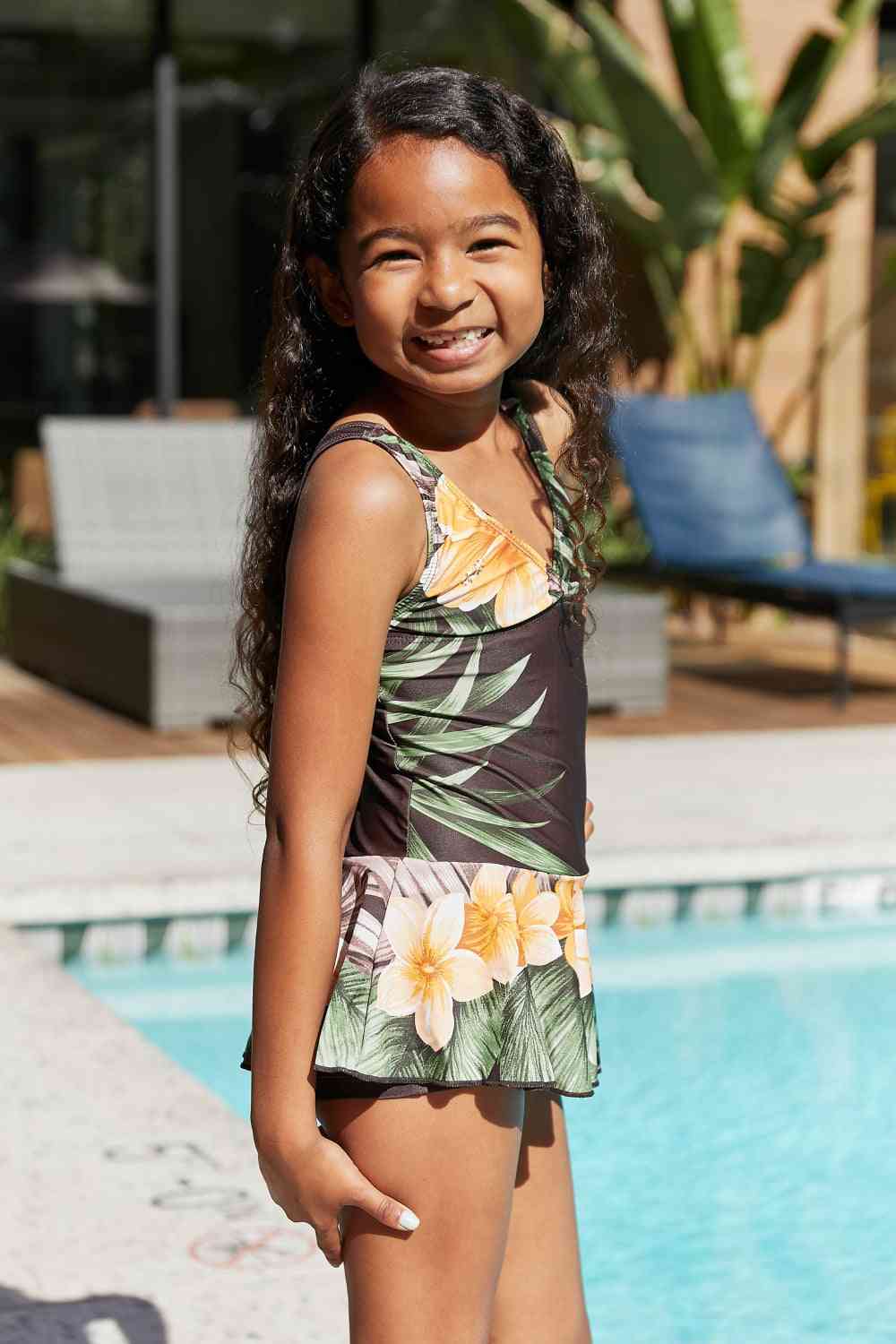 Marina West Swim Clear Waters Swim Dress in Aloha Brown - AllIn Computer