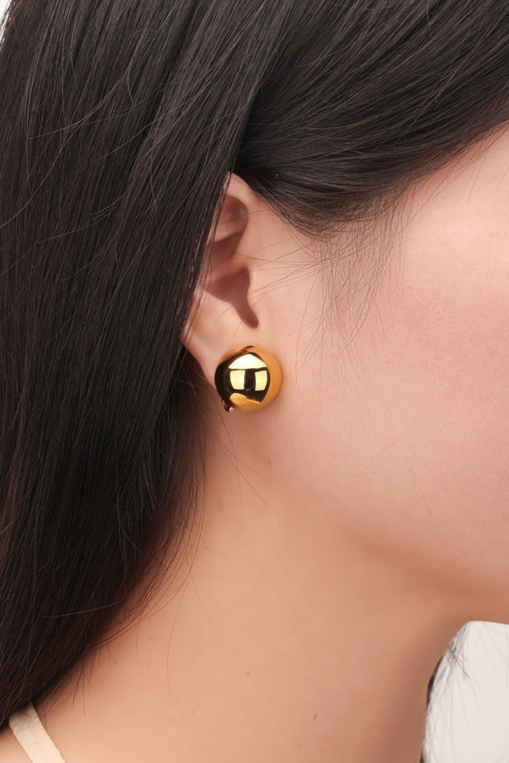 18K Gold Plated Ball Stud Earrings - AllIn Computer