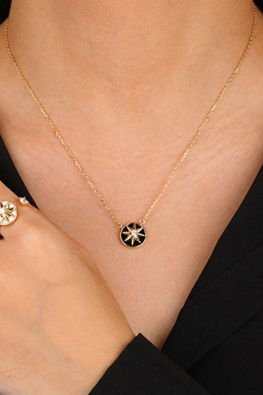 Cubic Zirconia Star Pendant Necklace - AllIn Computer