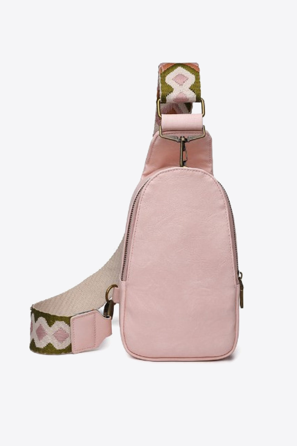 Random Pattern Adjustable Strap PU Leather Sling Bag - AllIn Computer