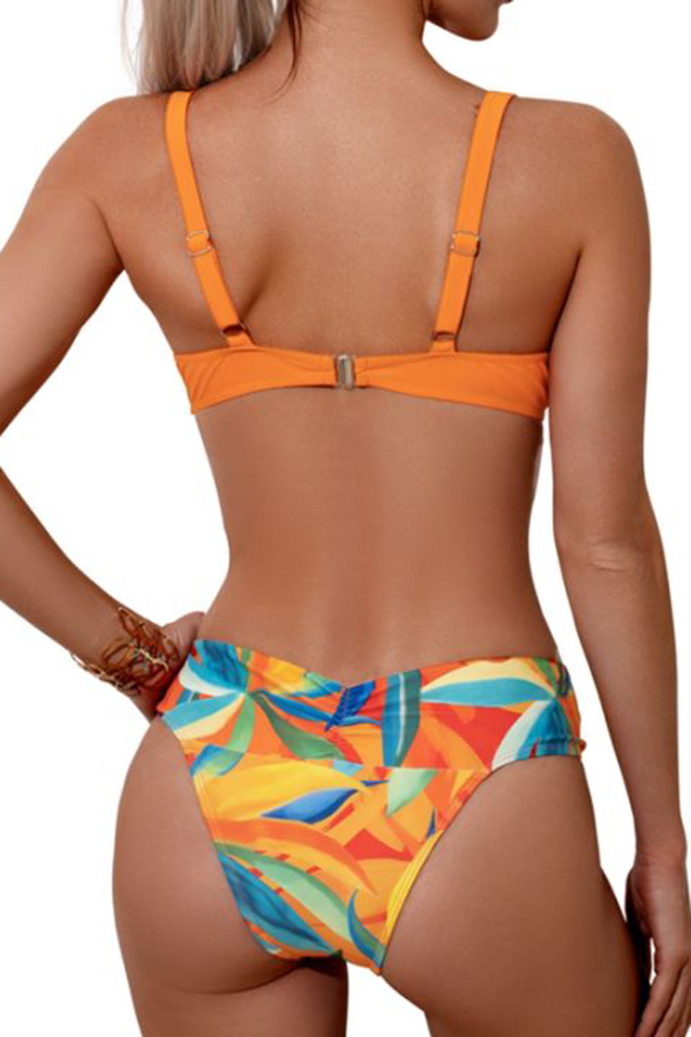 Ruched Top, Brief and Tied Cover Up Swim Set - AllIn Computer