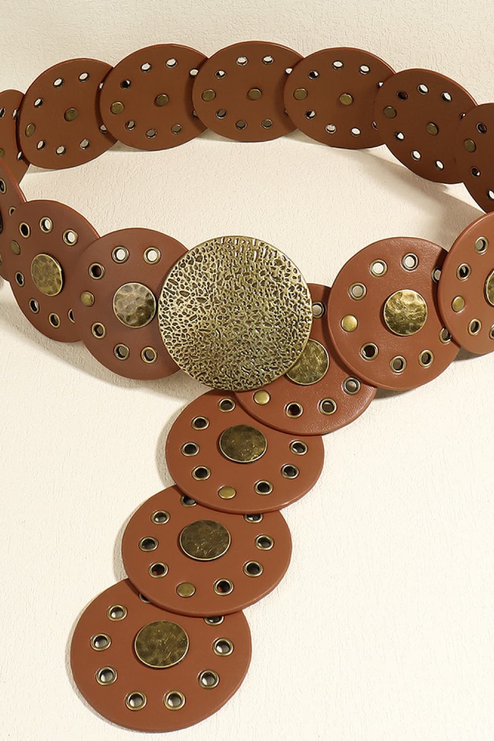 Round Shape PU Leather Belt - AllIn Computer