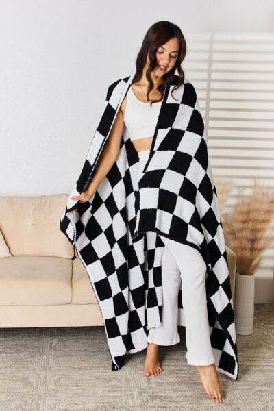 Cuddley Checkered Decorative Throw Blanket - AllIn Computer