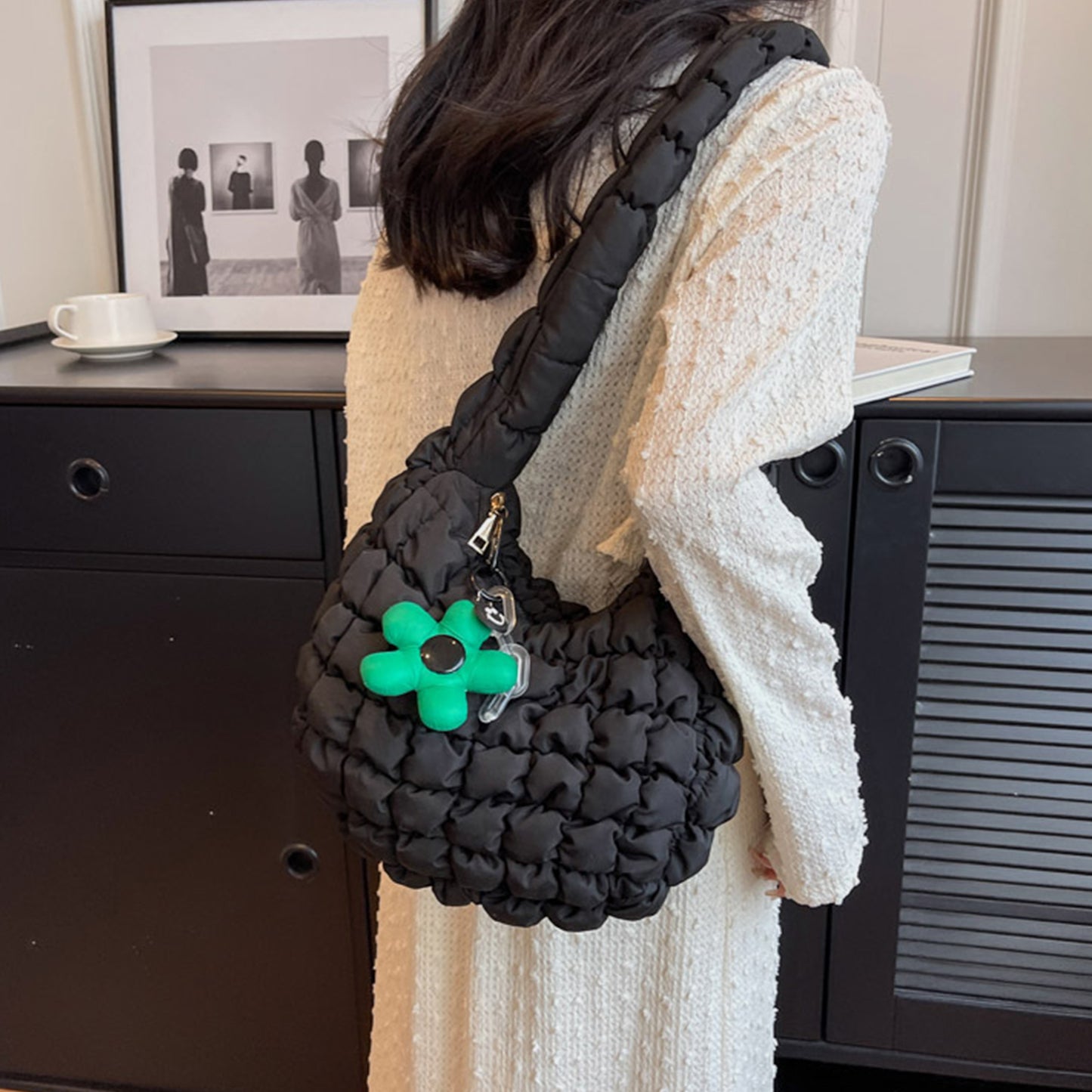 Quilted Shoulder Bag - AllIn Computer